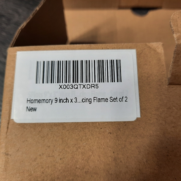 Homemory 9x3" Dancing Flame Flameless Candle Set of 2 - Picture 12 of 13